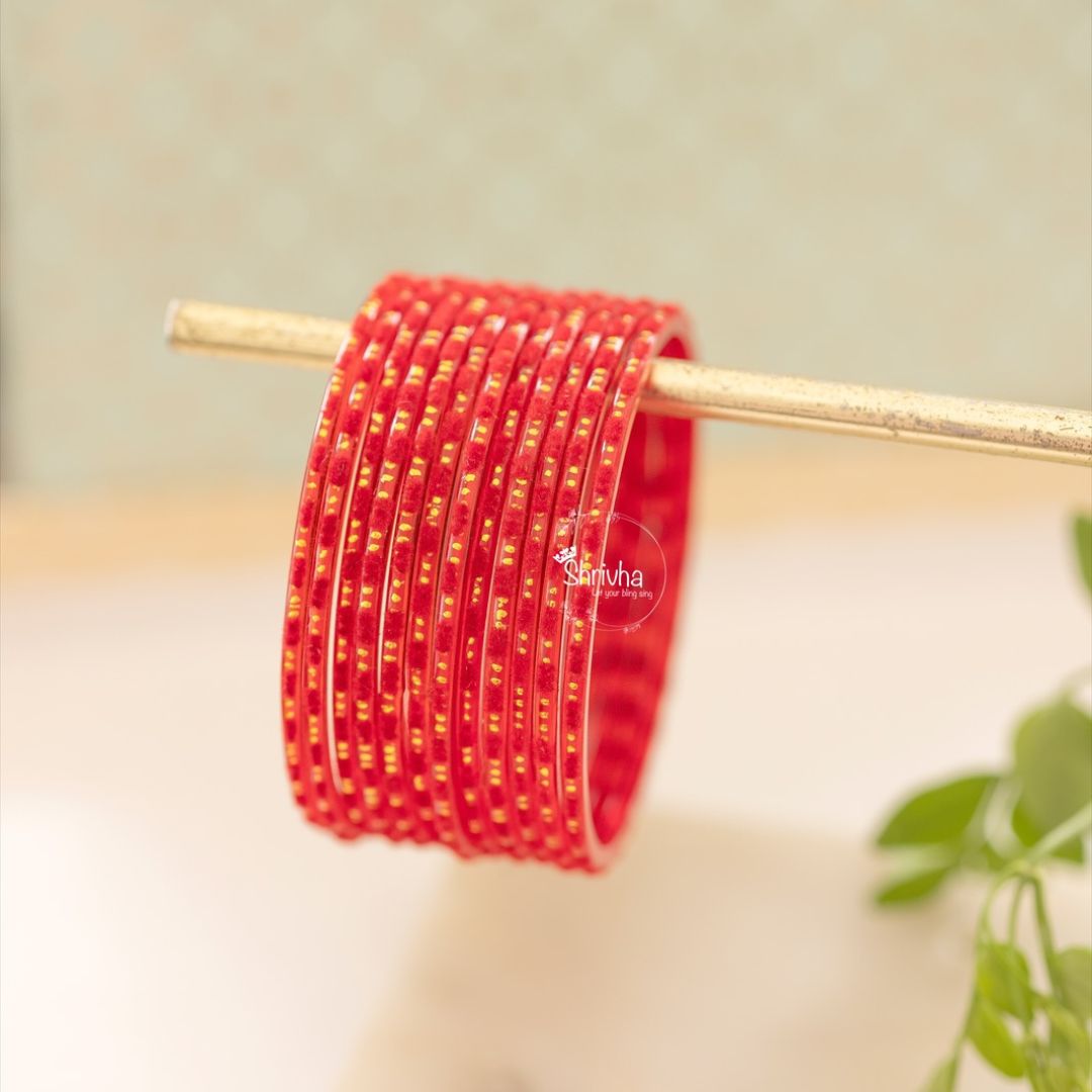 Splendor Shift – Multicolor Glass Bangles Set