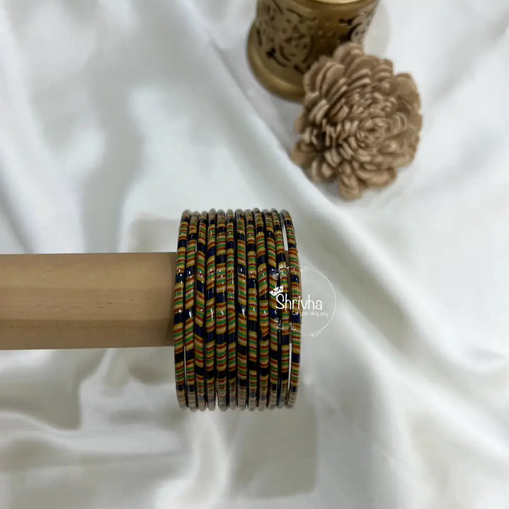 Handcrafted transparent glass bangles inspired by royal heritage