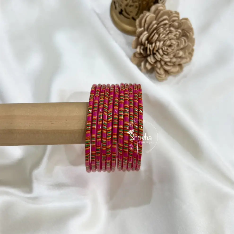 Majestic patterned Shrivha bangles reflecting royal ethnic style