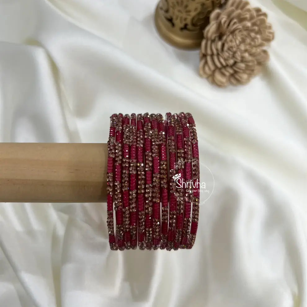 Shrivha royal glass bangles perfect for weddings and festive occasions