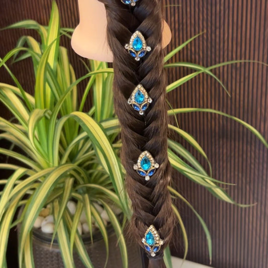 Handcrafted Hairpin – Skyblue Hair Accessory(1 pc)