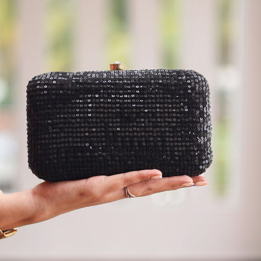 Noir Sequin – Evening Clutch