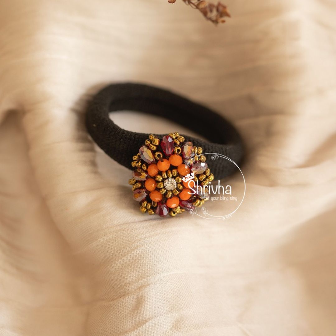 Autumnal Hues Beaded Hairband