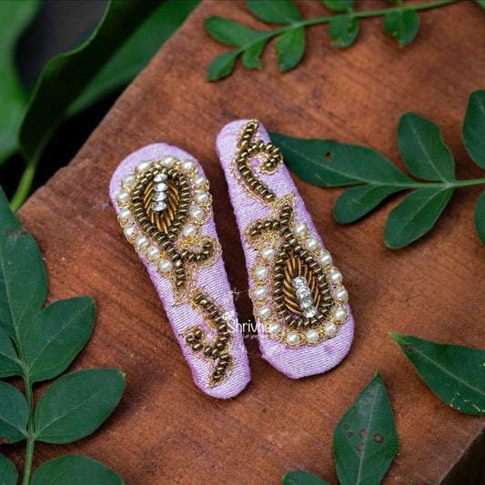 Lavender Elegance – Bejeweled Tic Tac Clips